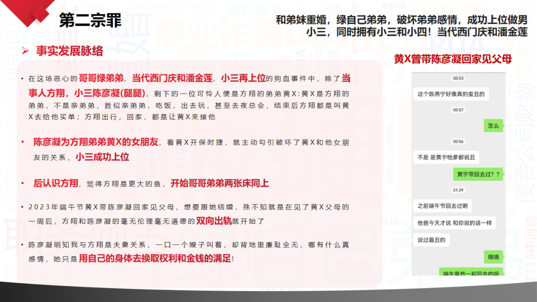 嫖娼出轨勾二嫂！交个朋友VP方翔被妻子写60页PPT指控七宗罪！_黑料正能量